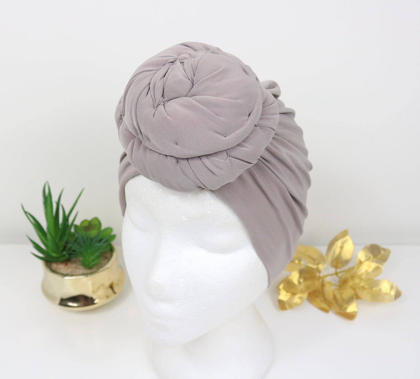 Light Mocha - Full coverage Turban - ReinaLoveLondon