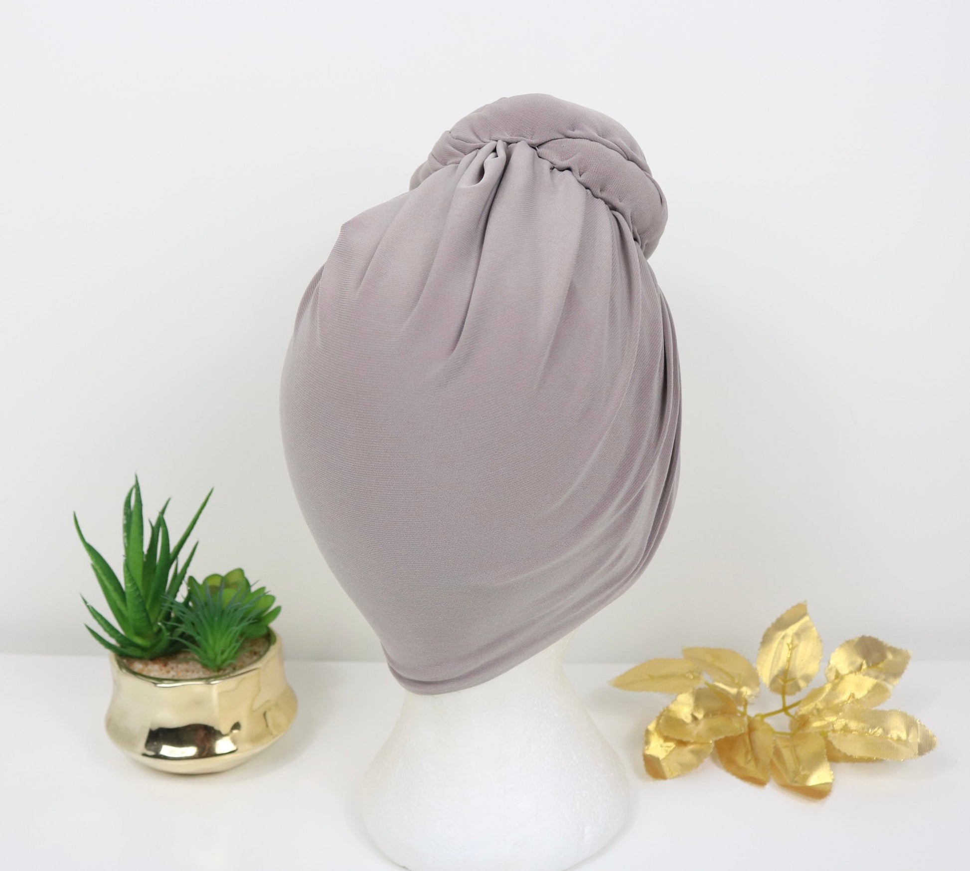 Light Mocha - Full coverage Turban - ReinaLoveLondon