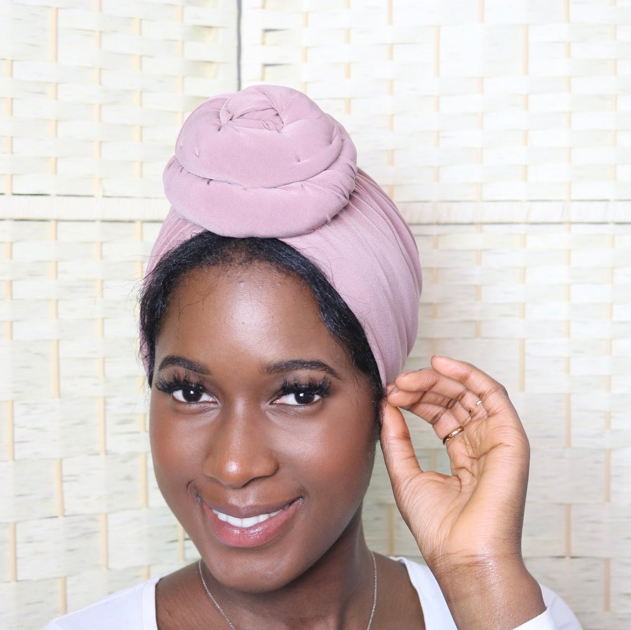Pink Mocha - Full coverage Turban - ReinaLoveLondon