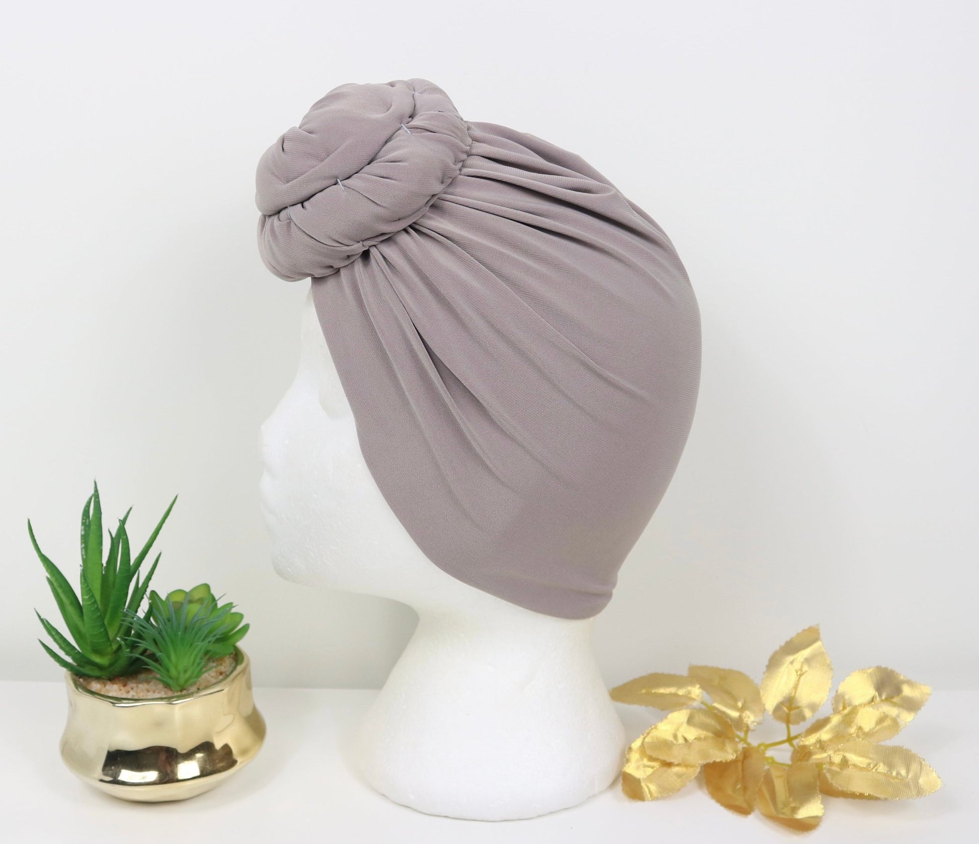 Light Mocha - Full coverage Turban - ReinaLoveLondon