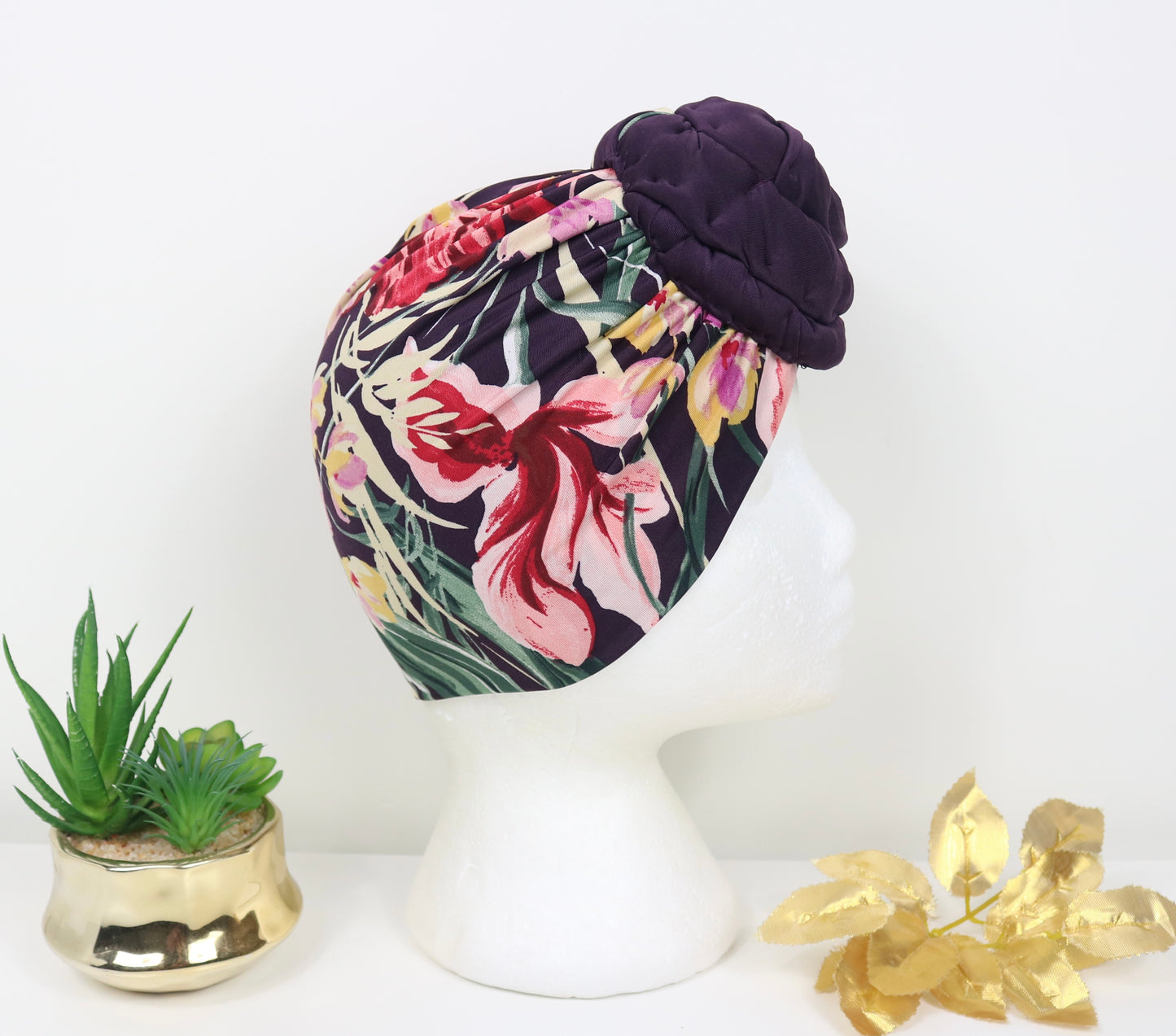 “Purple Roses” Turban