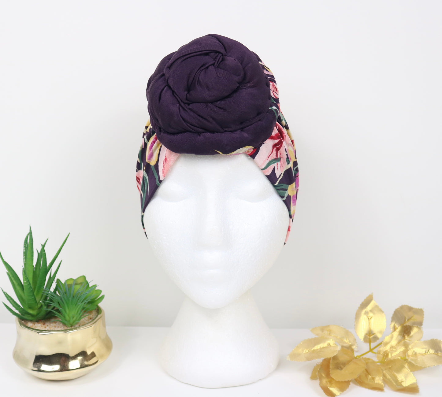 “Purple Roses” Turban