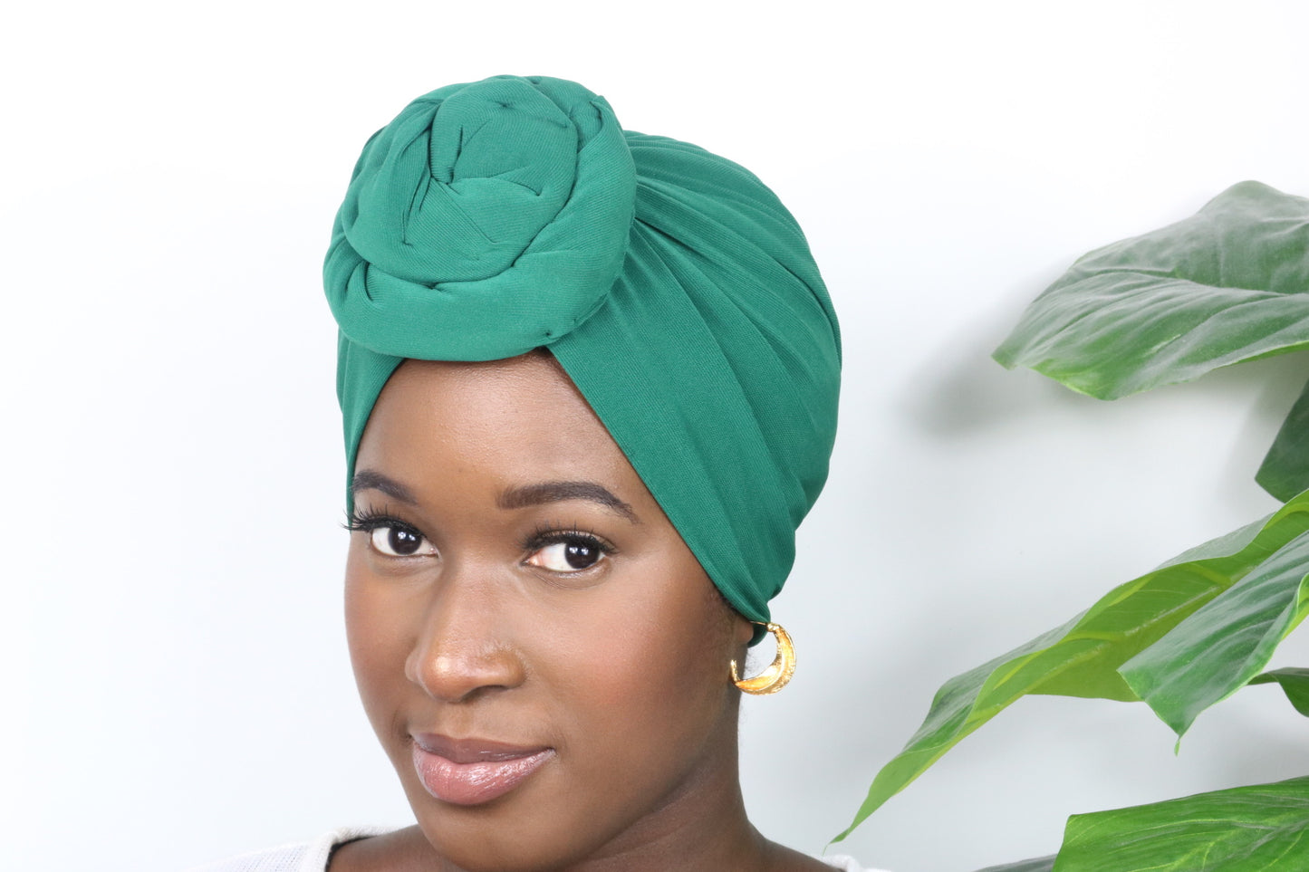 Forest green - Full coverage Turban - ReinaLoveLondon
