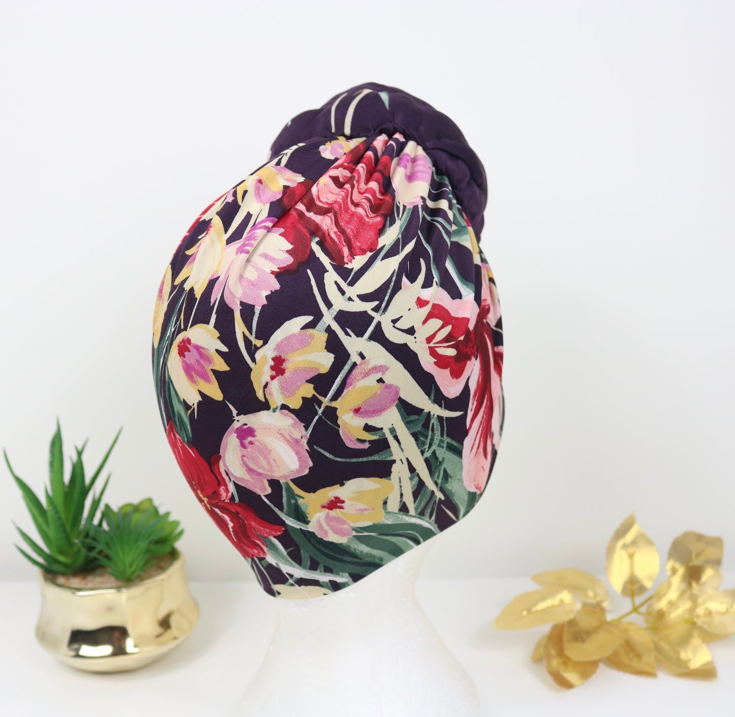 “Purple Roses” Turban