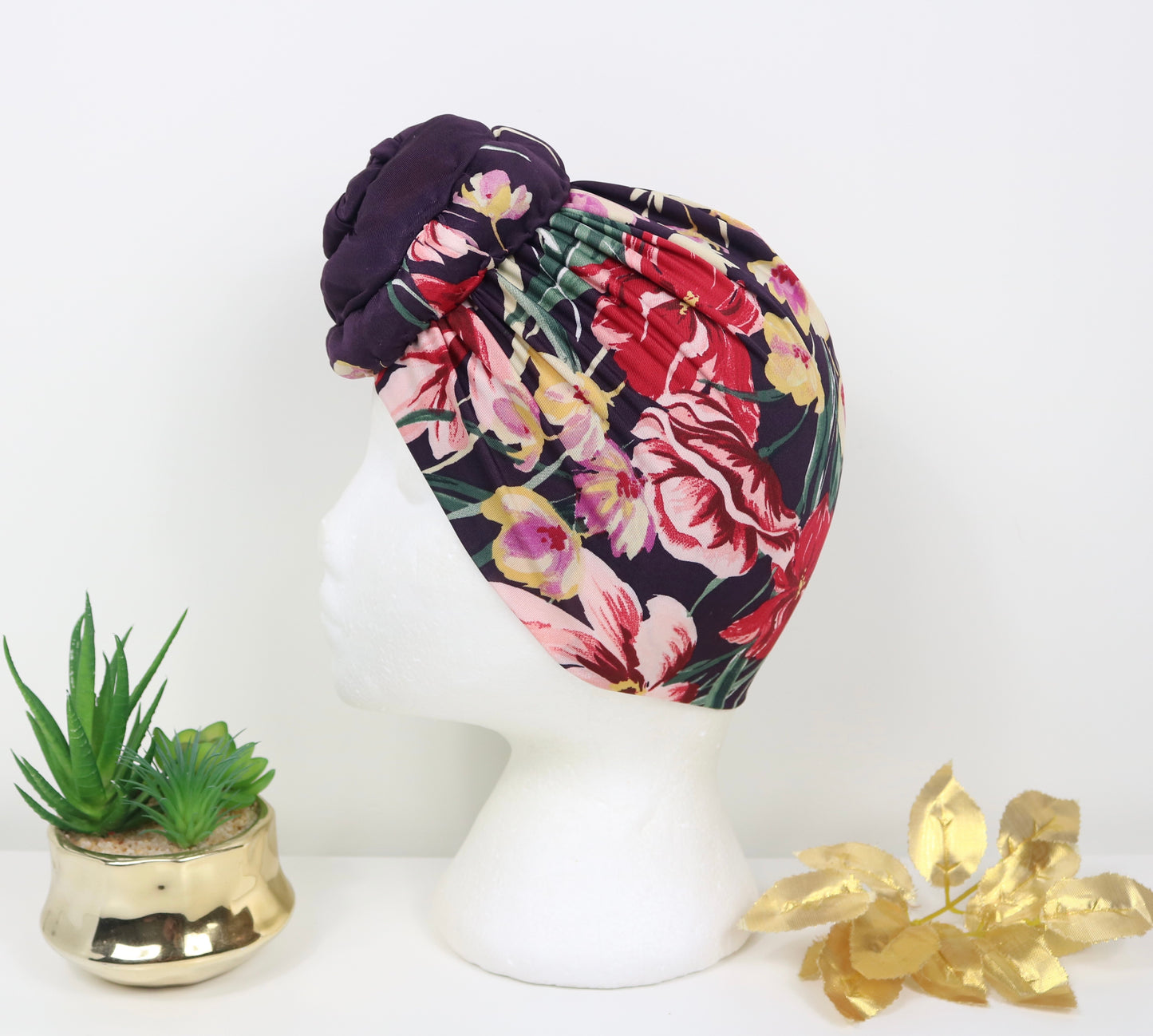 “Purple Roses” Turban