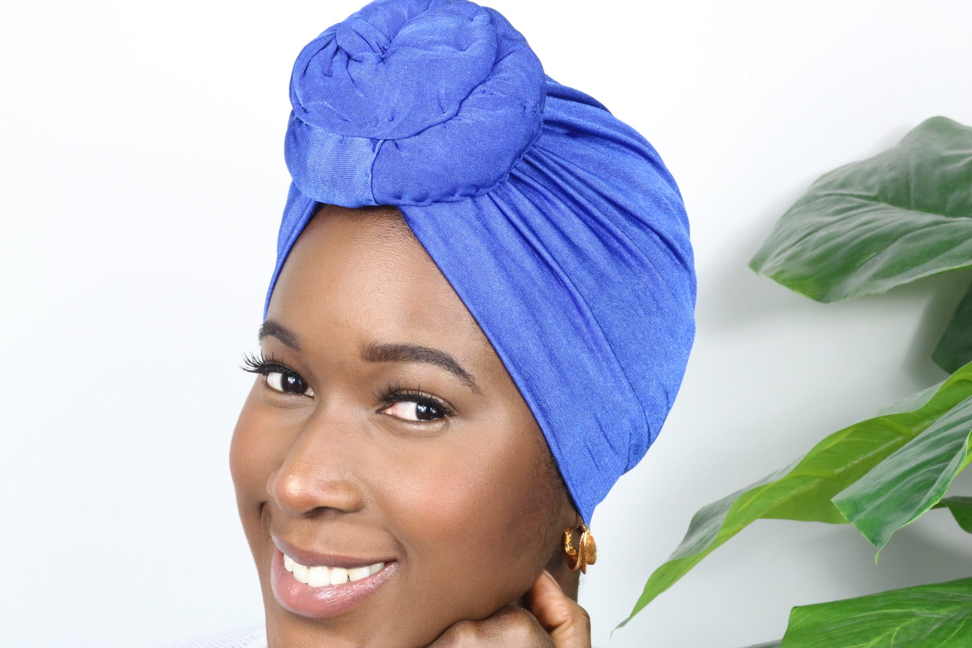 Brilliant Blue - Full coverage Turban - ReinaLoveLondon