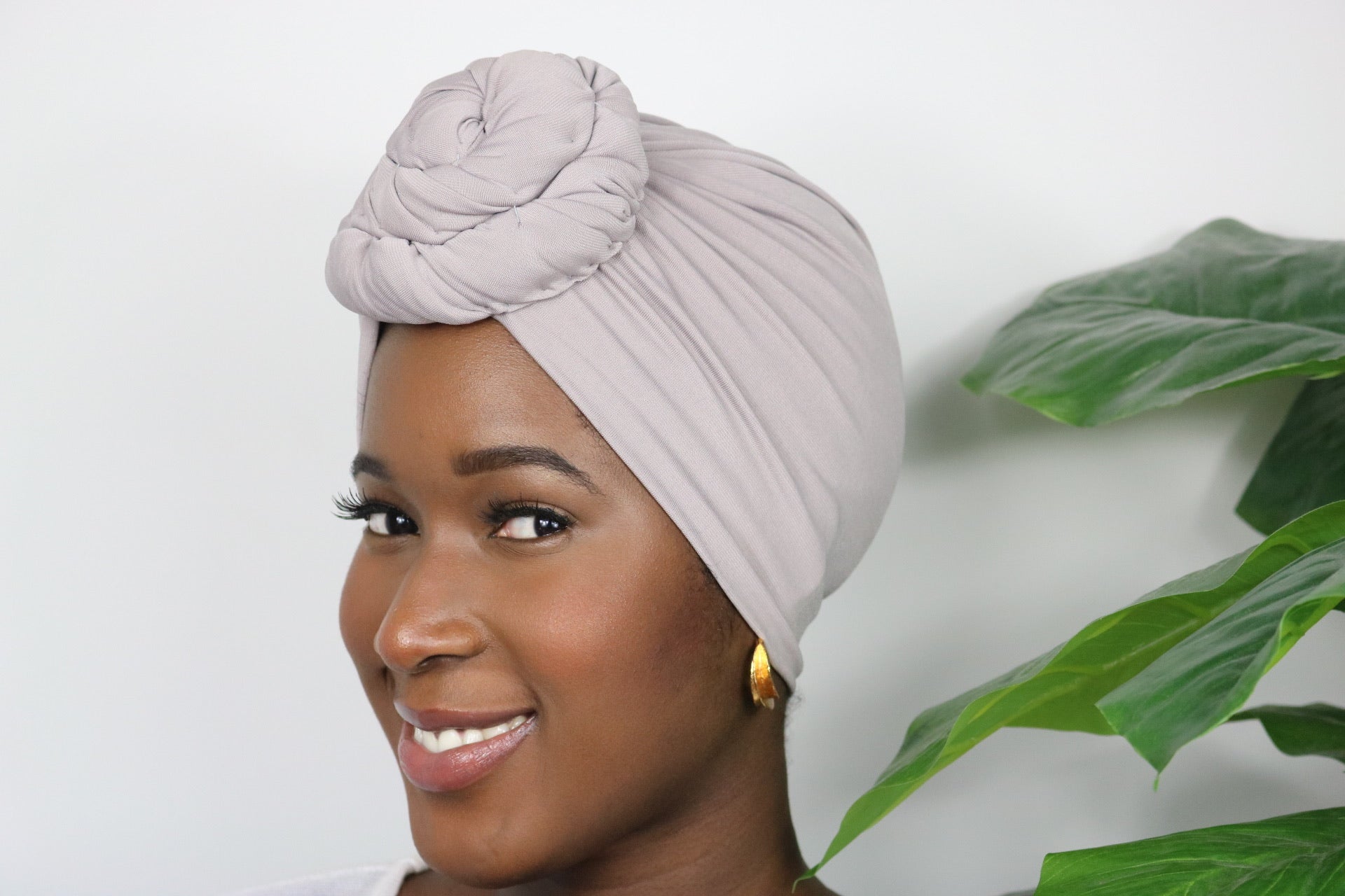 Light Mocha - Full coverage Turban - ReinaLoveLondon