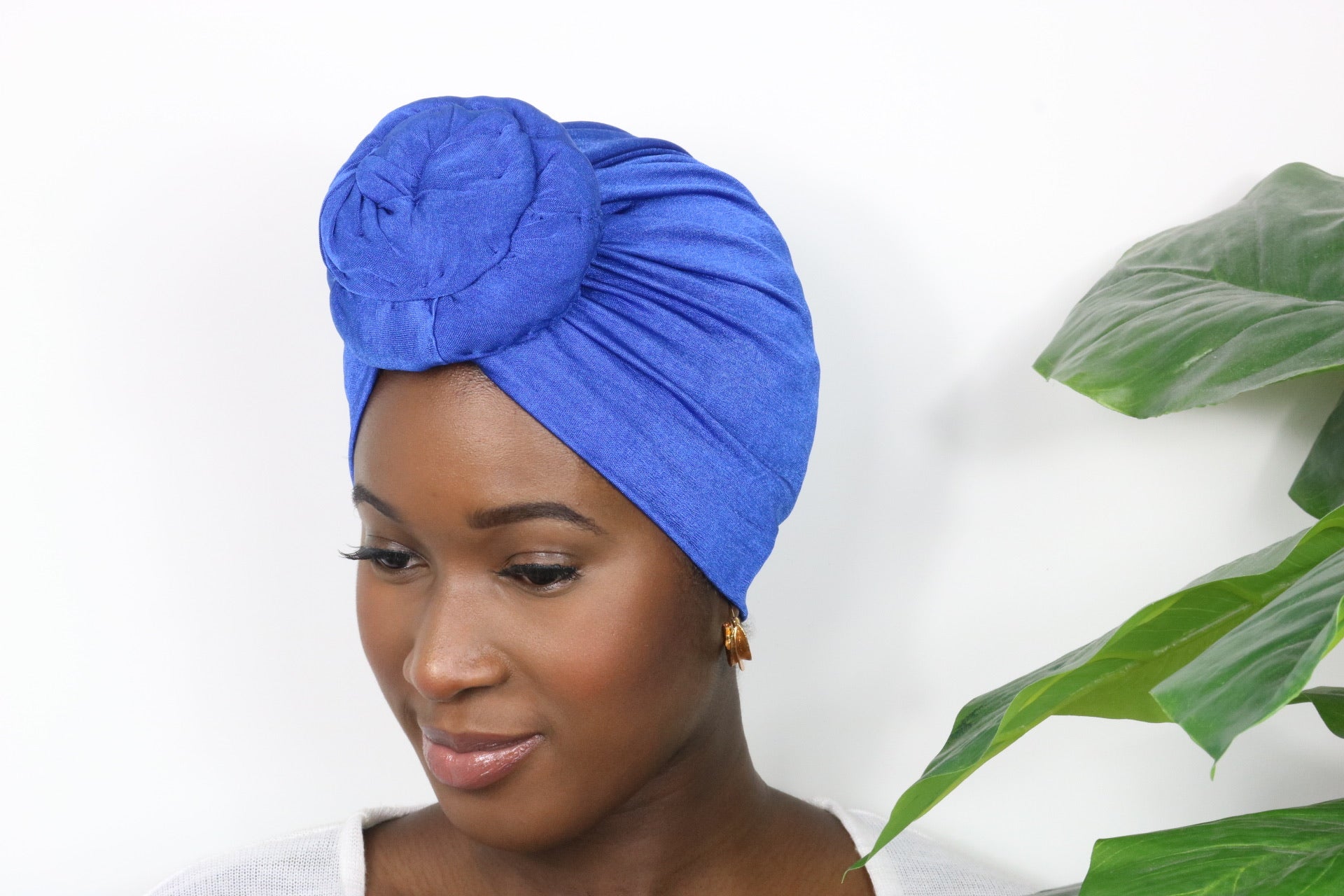 Brilliant Blue - Full coverage Turban - ReinaLoveLondon