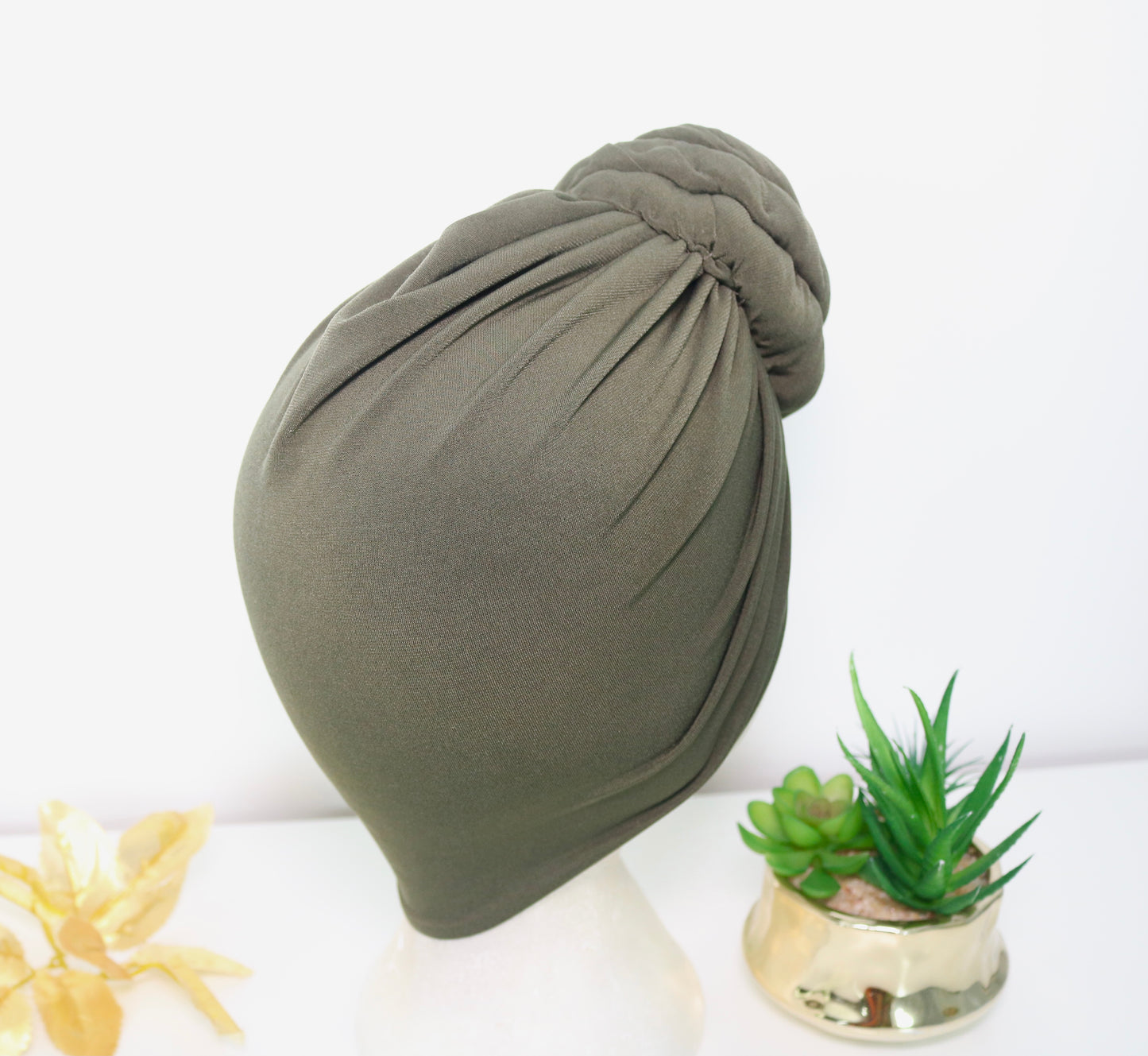 Olive - Full coverage Turban