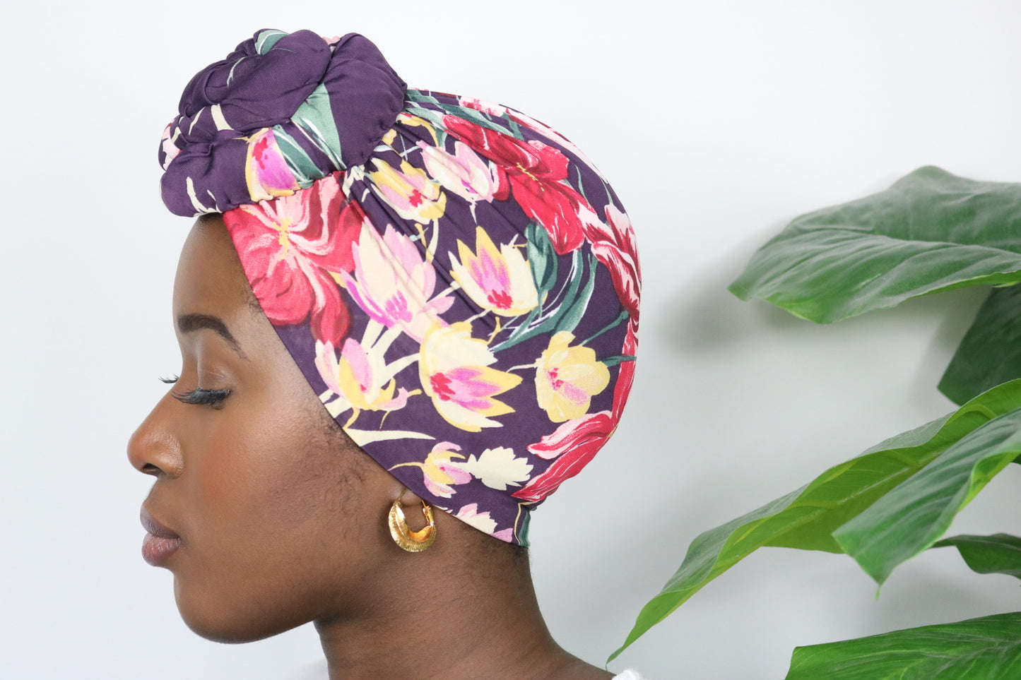 “Purple Roses” Turban