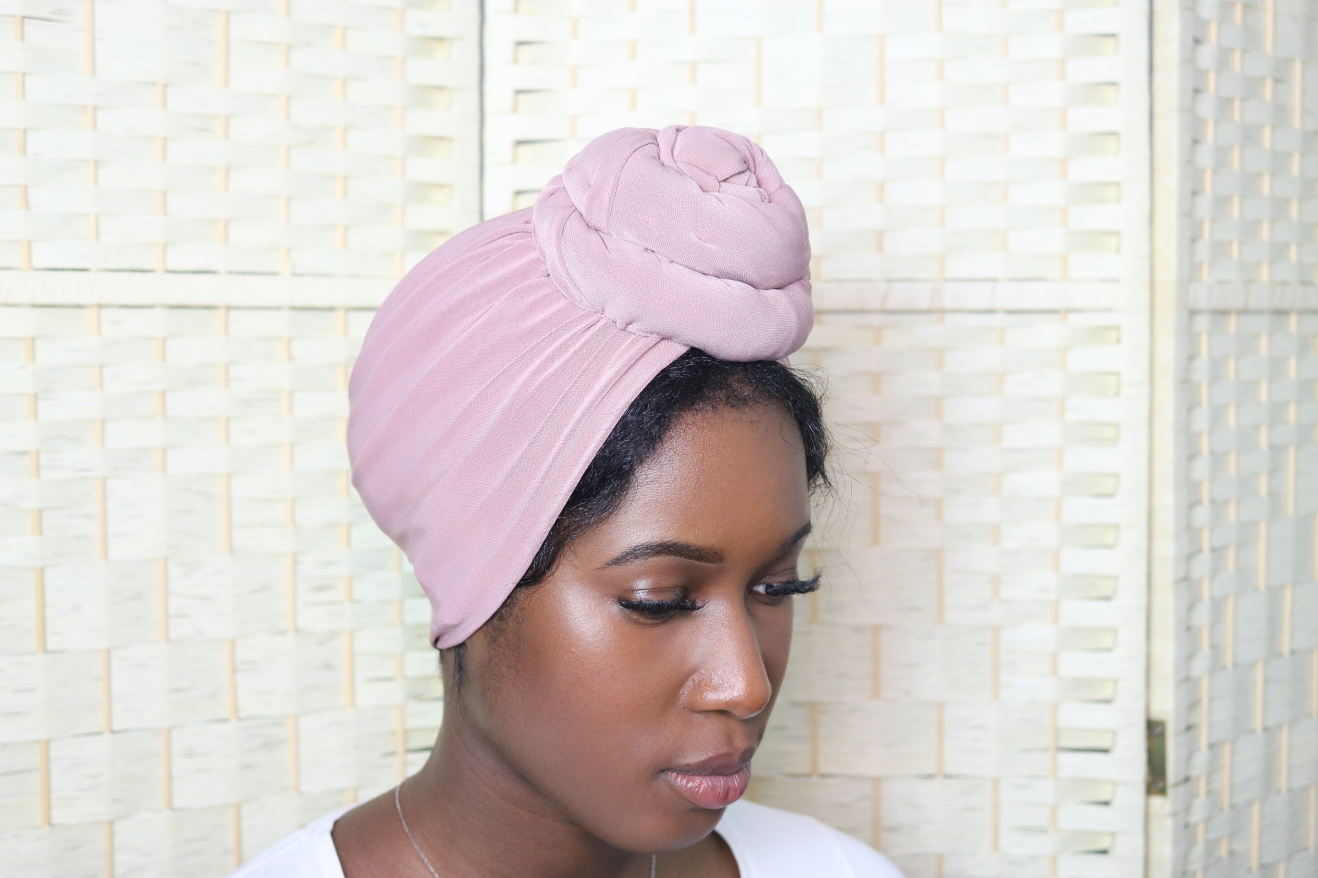 Pink Mocha - Full coverage Turban - ReinaLoveLondon