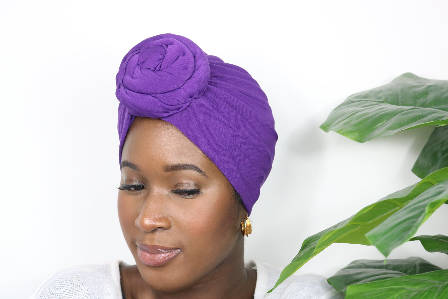 Royal Purple - Full coverage Turban