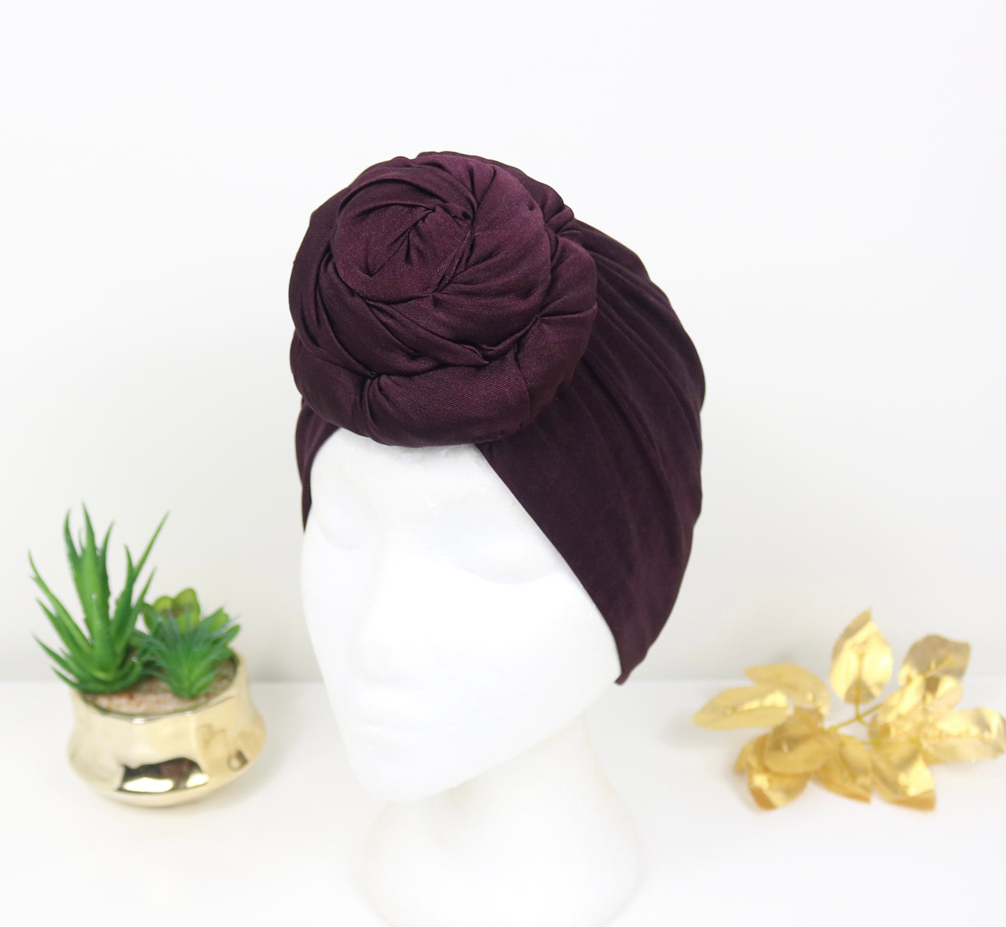 Mulberry Wine - Full coverage Turban