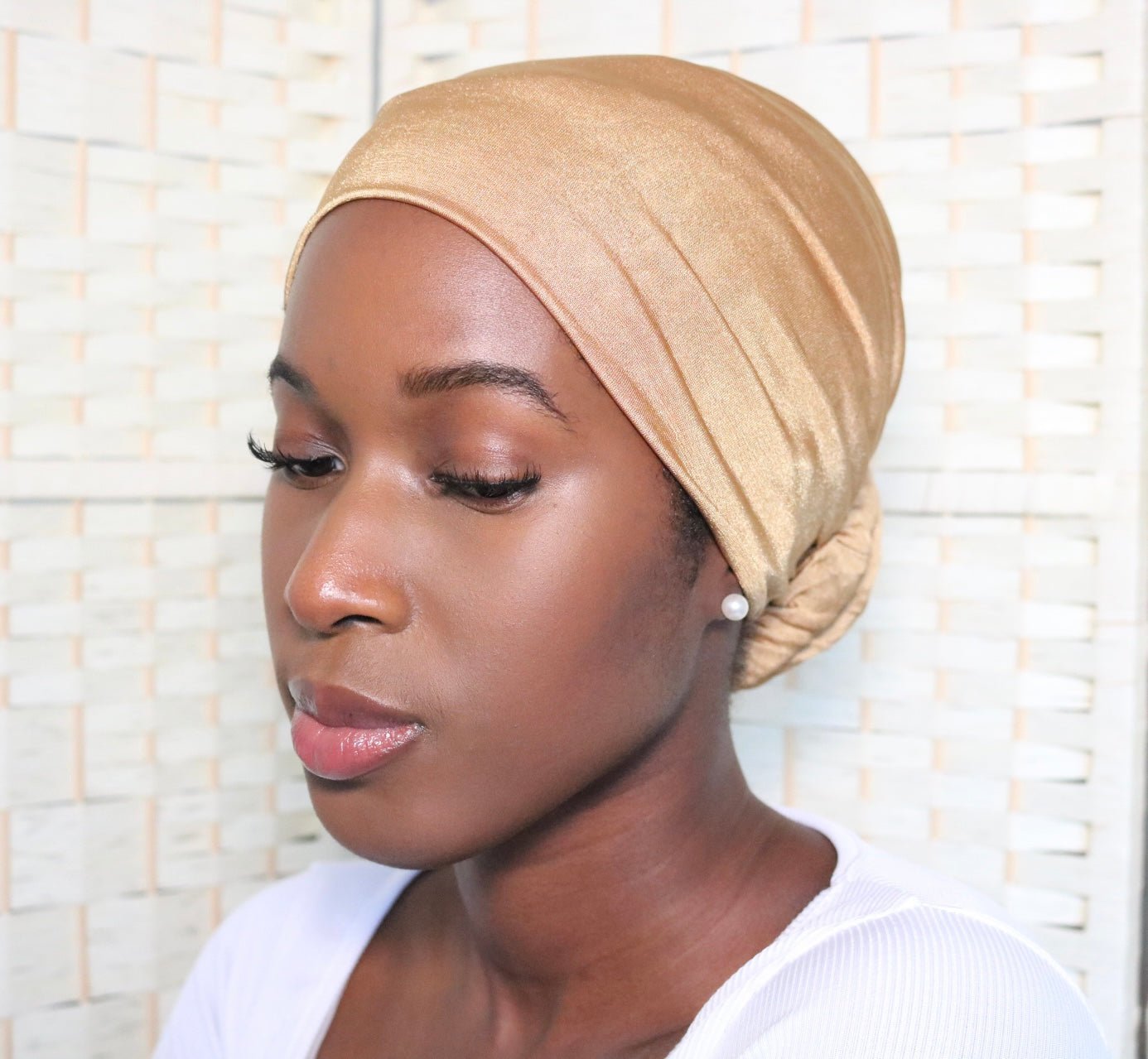 Gold - Full coverage Turban - ReinaLoveLondon