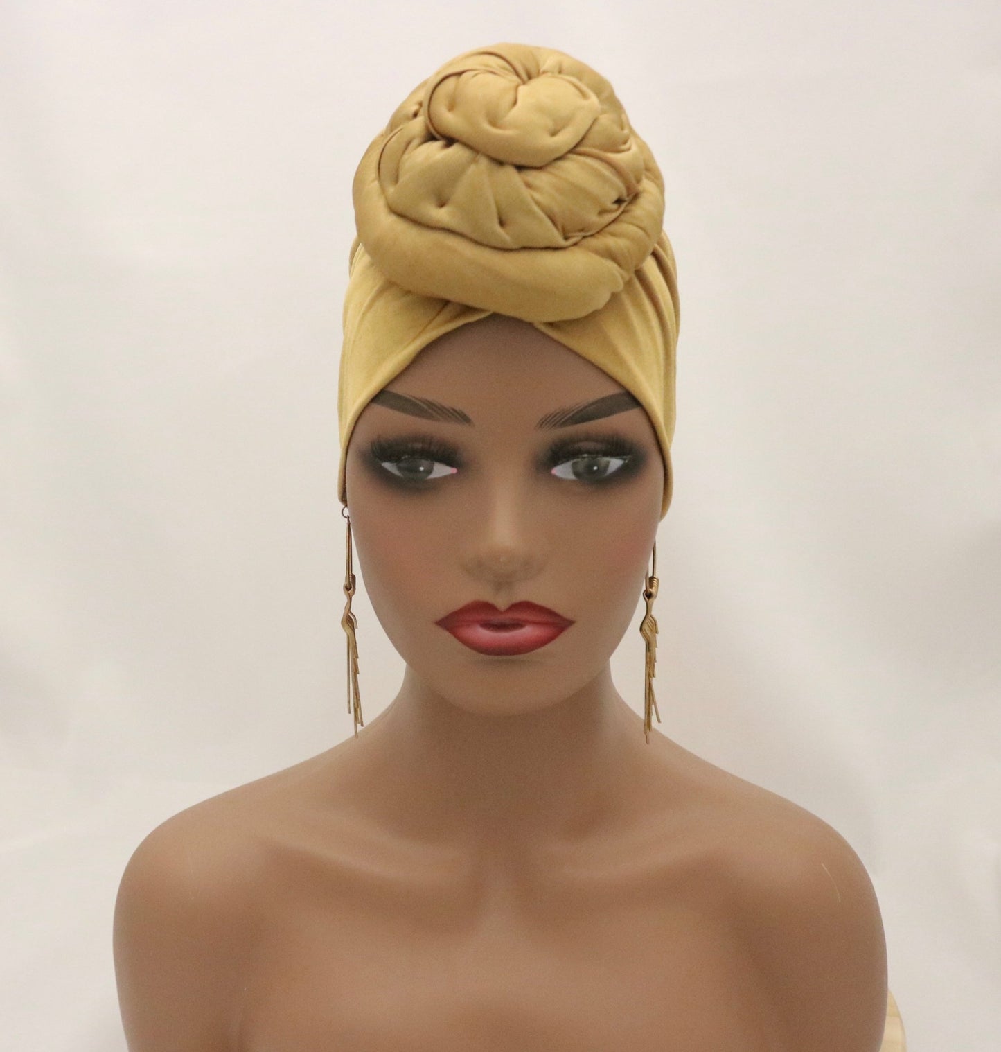 Gold - Full coverage Turban - ReinaLoveLondon