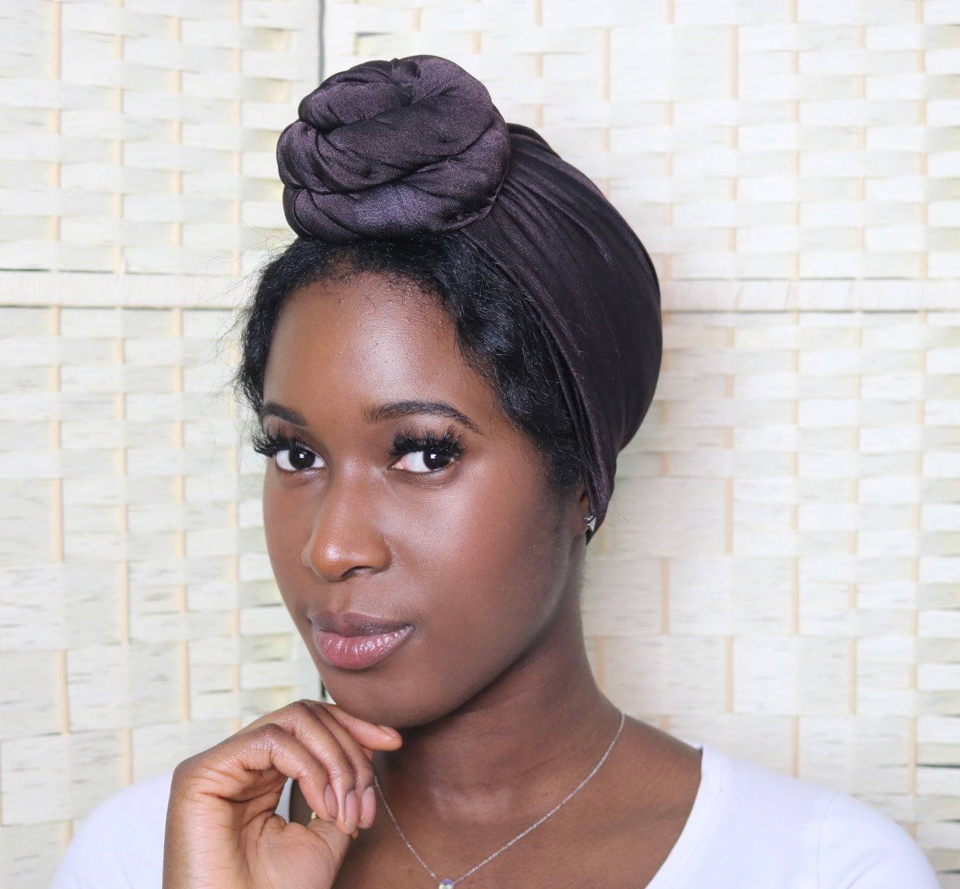 Dark Chocolate - Full coverage Turban - ReinaLoveLondon