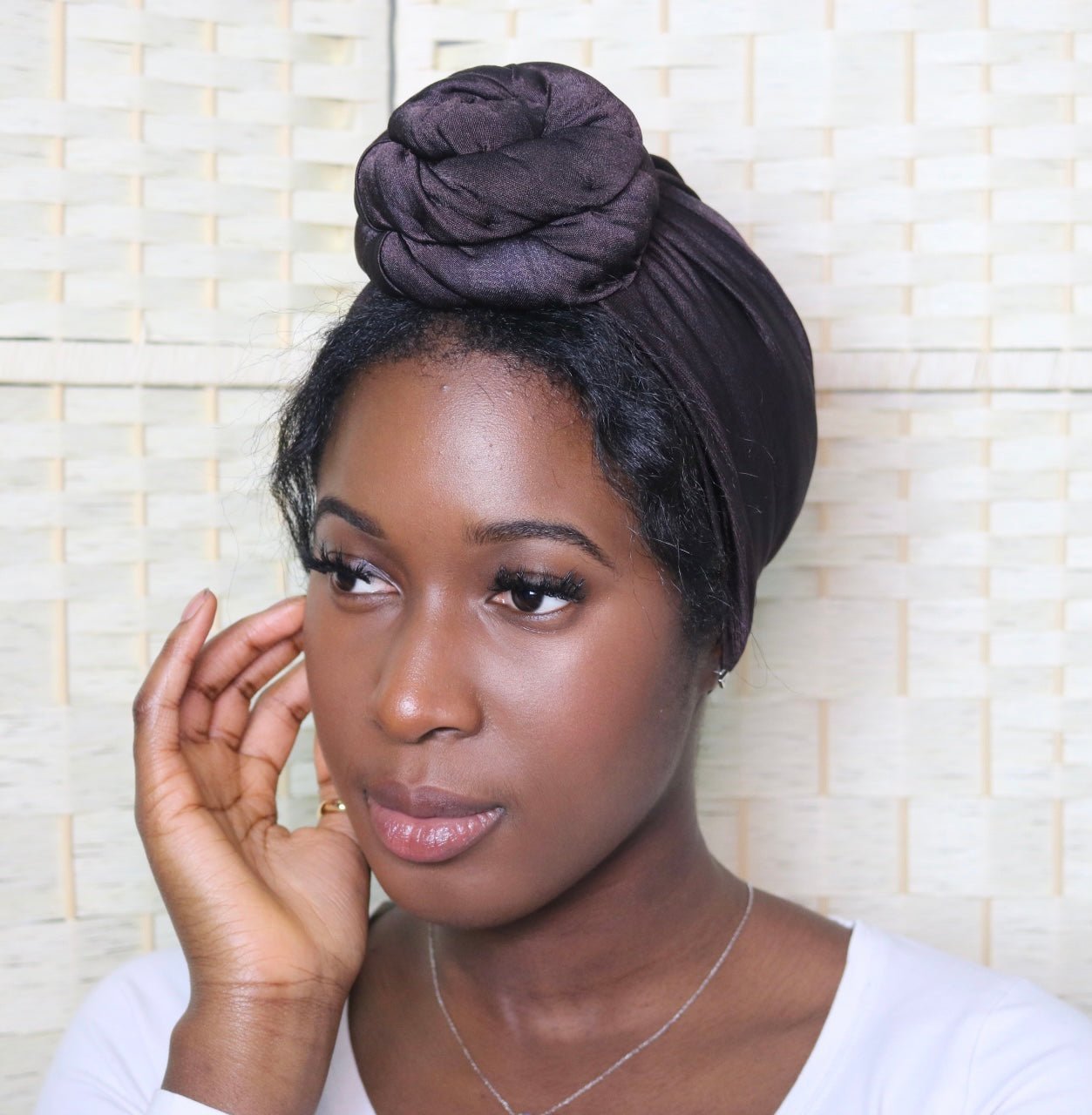 Dark Chocolate - Full coverage Turban - ReinaLoveLondon