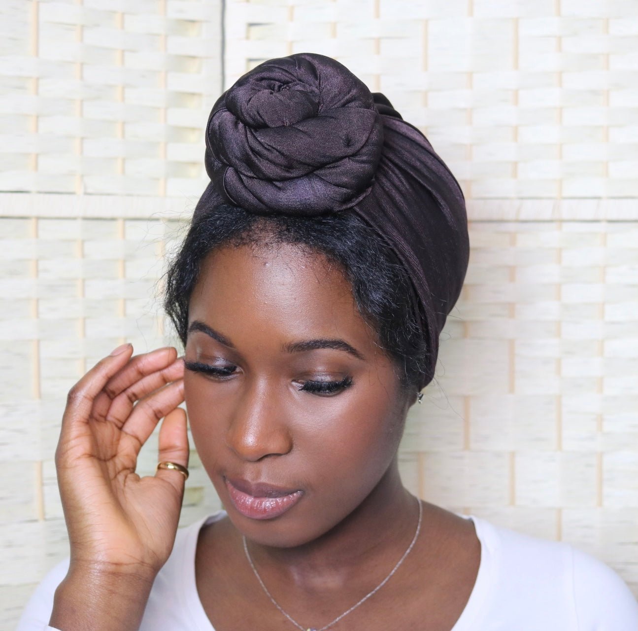 Dark Chocolate - Full coverage Turban - ReinaLoveLondon