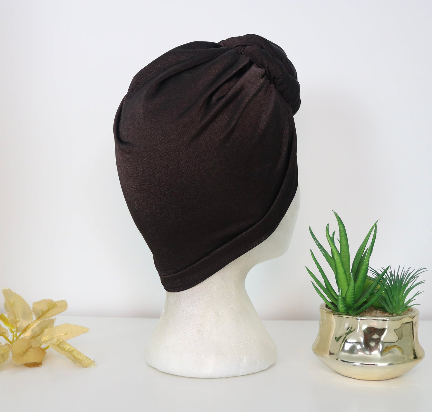 Dark Chocolate - Full coverage Turban - ReinaLoveLondon