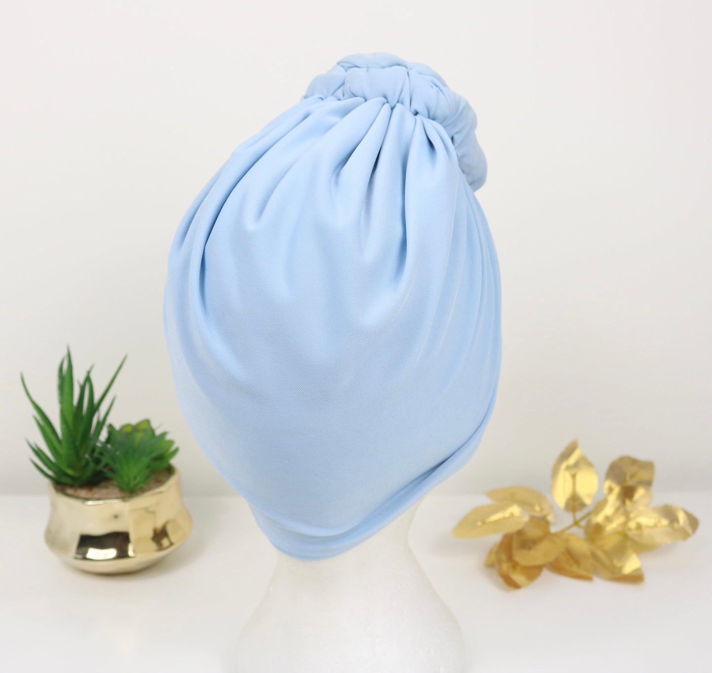 Light Blue - Full coverage Turban - ReinaLoveLondon