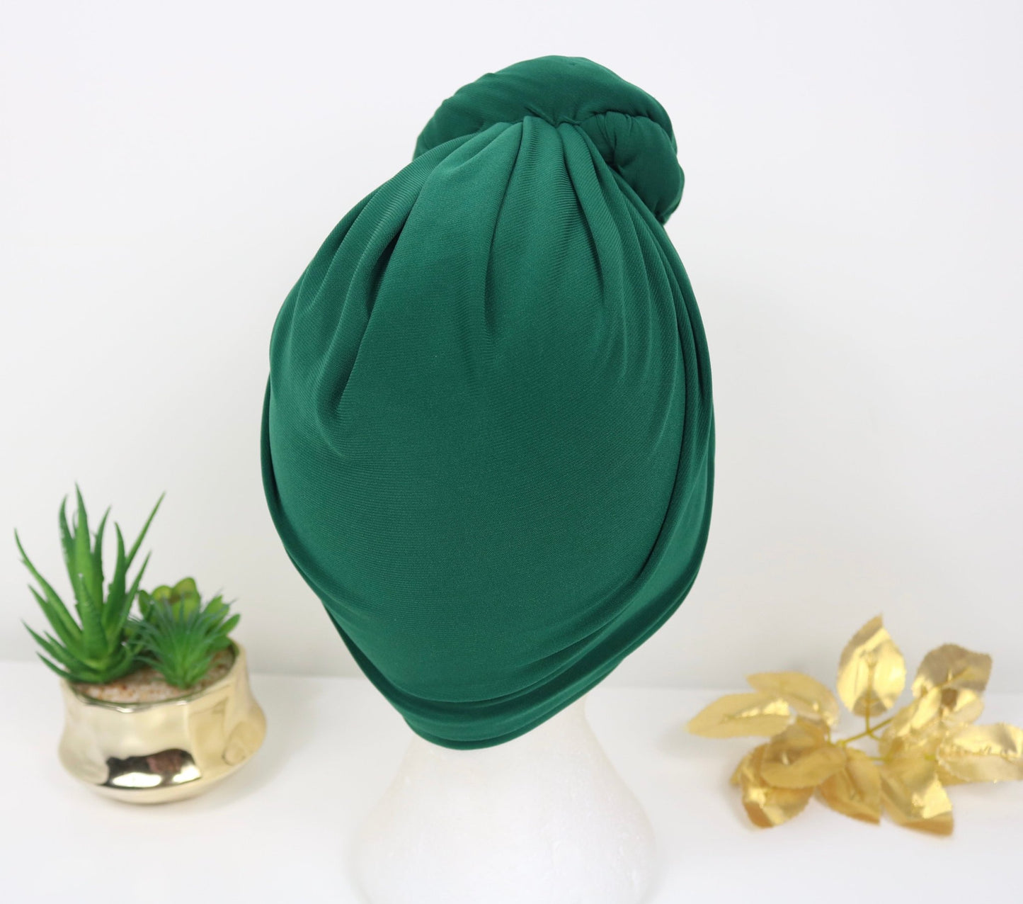 Forest green - Full coverage Turban - ReinaLoveLondon