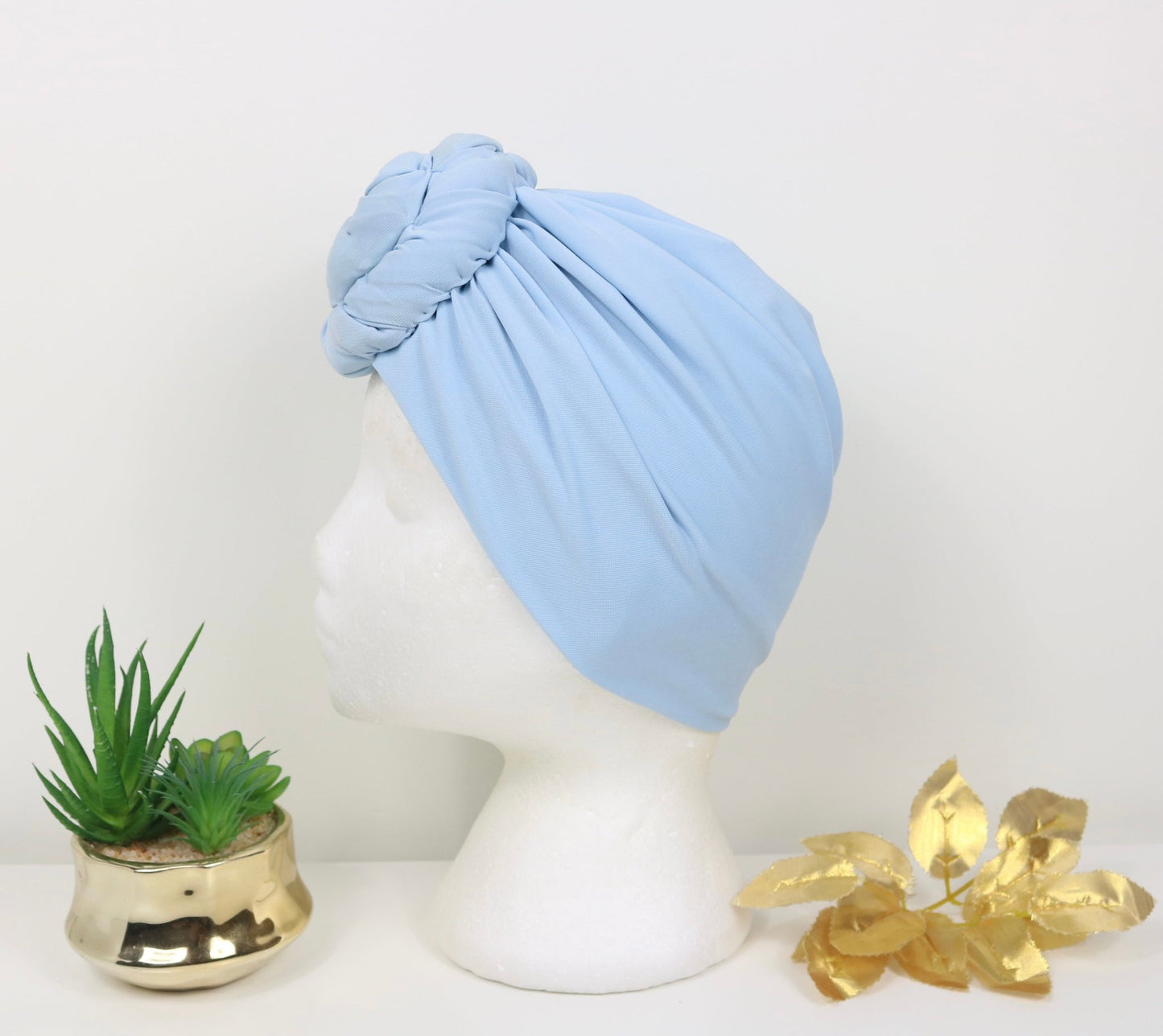 Light Blue - Full coverage Turban - ReinaLoveLondon