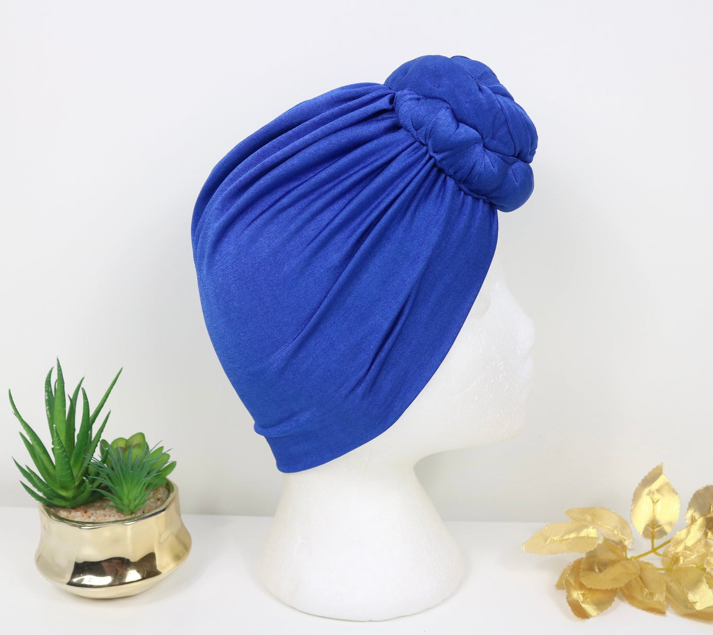 Brilliant Blue - Full coverage Turban - ReinaLoveLondon