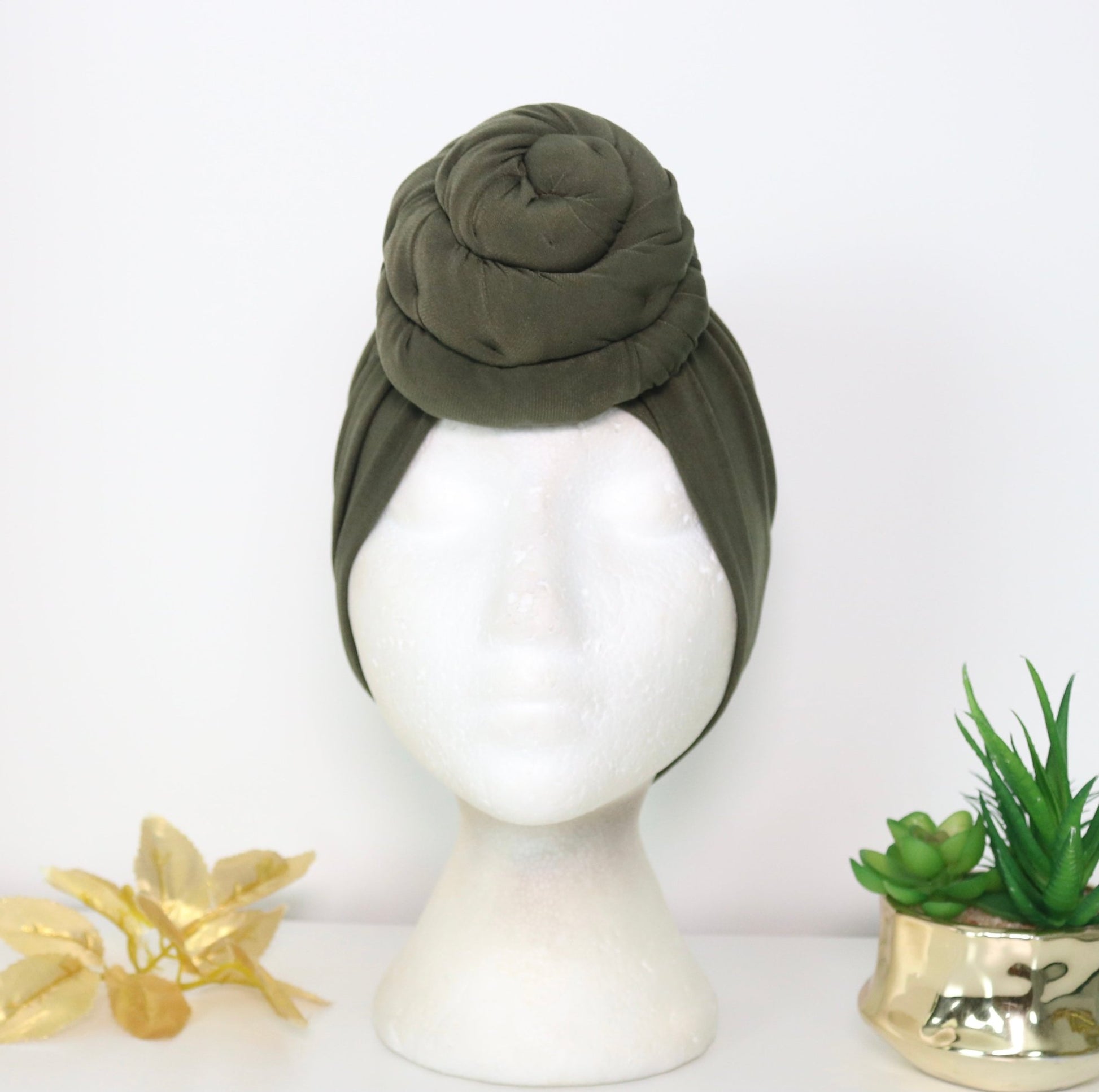 Olive - Full coverage Turban - ReinaLoveLondon