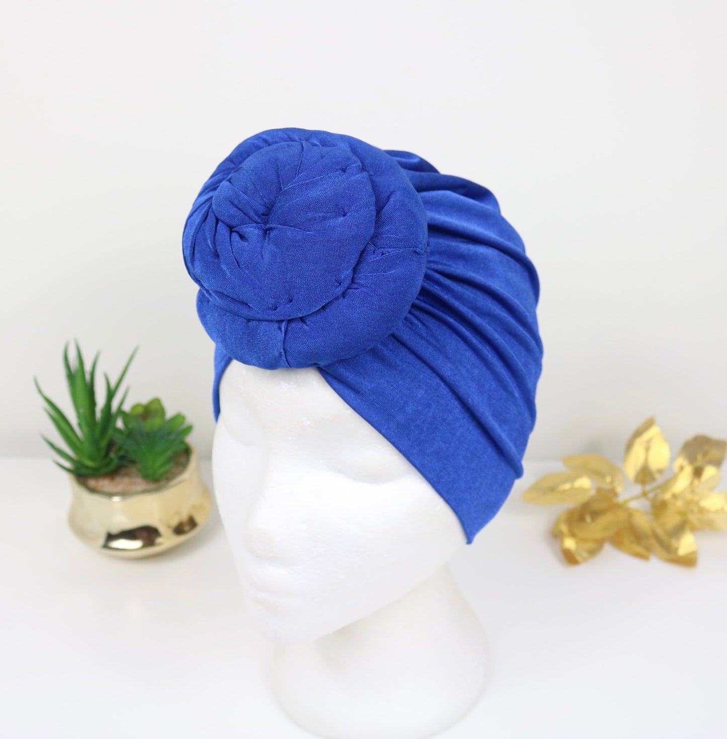 Brilliant Blue - Full coverage Turban - ReinaLoveLondon