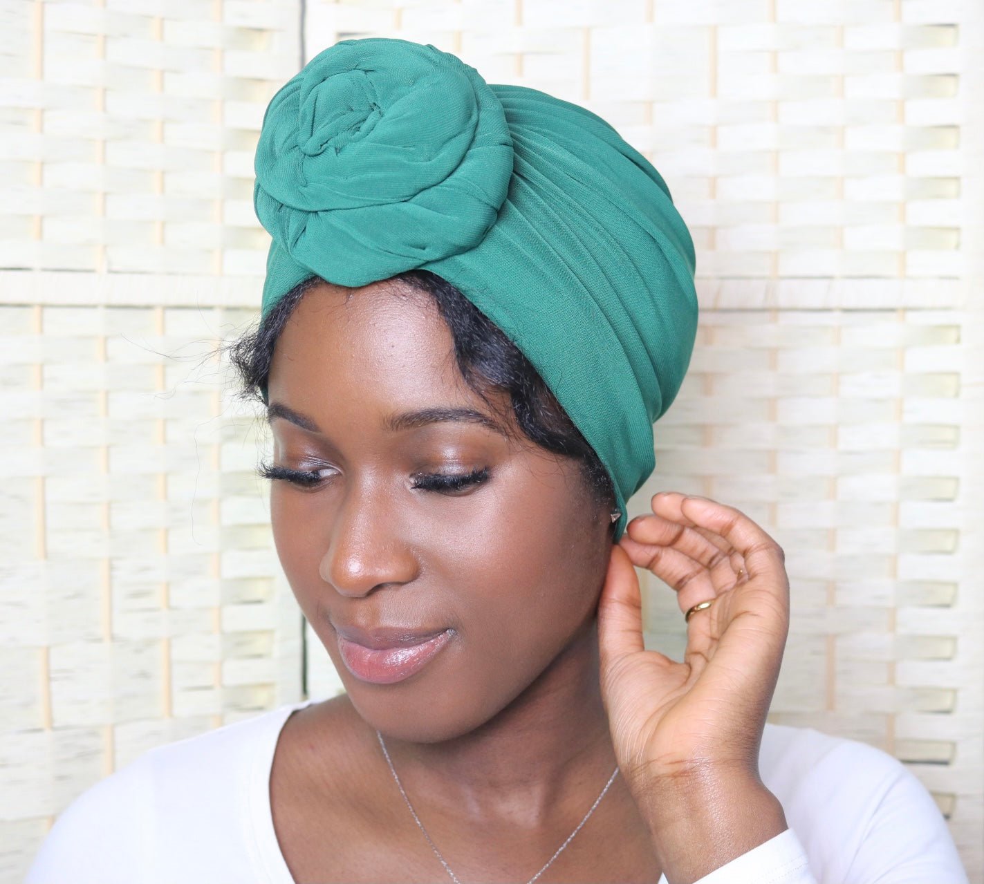 Forest green - Full coverage Turban - ReinaLoveLondon