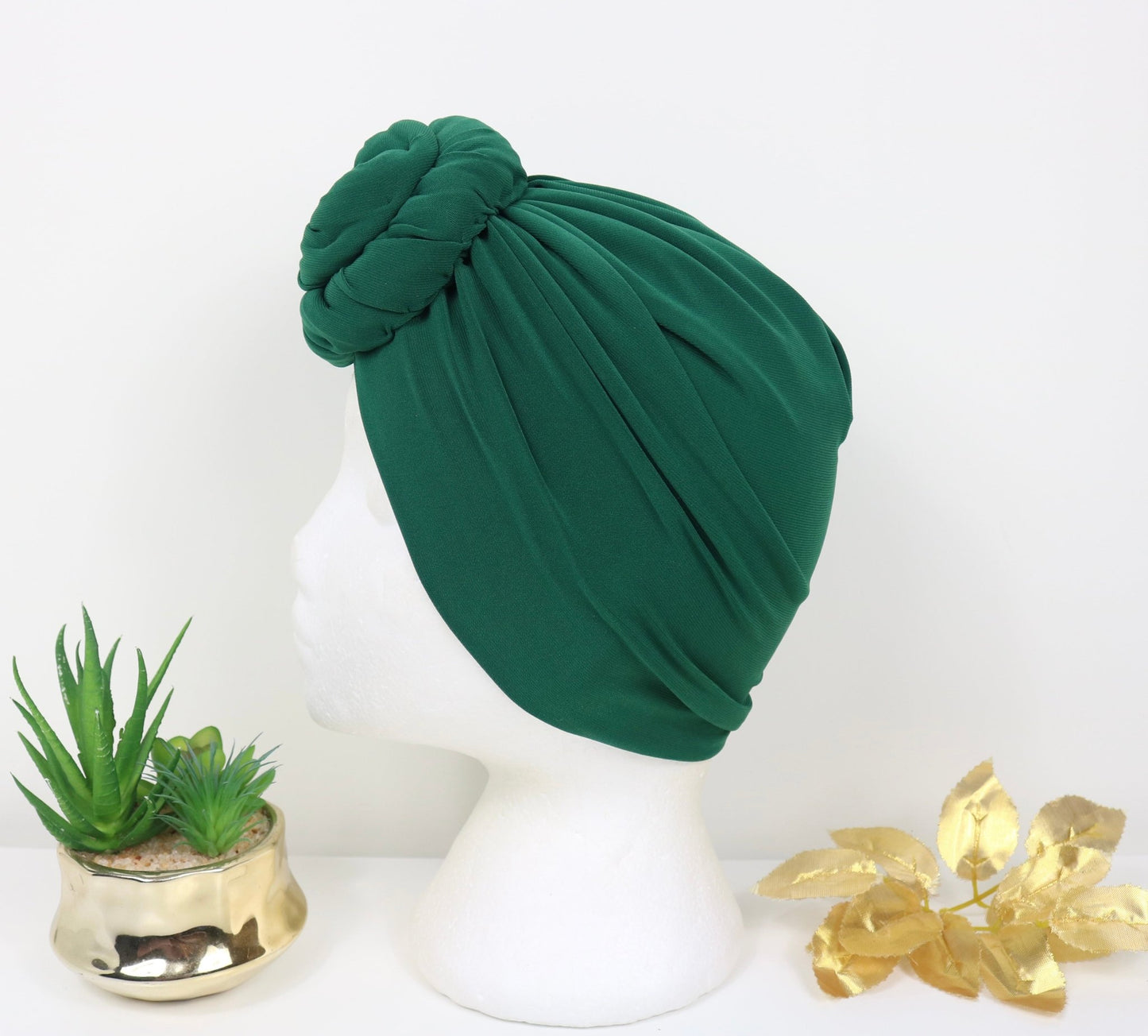 Forest green - Full coverage Turban - ReinaLoveLondon