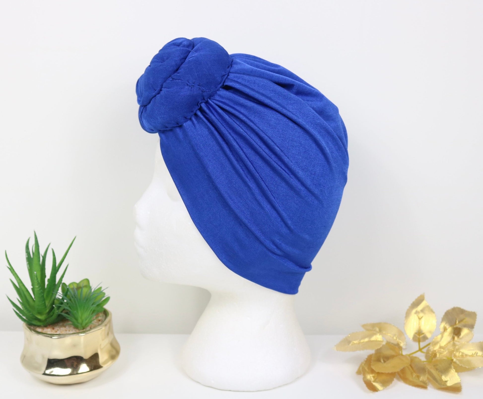 Brilliant Blue - Full coverage Turban - ReinaLoveLondon