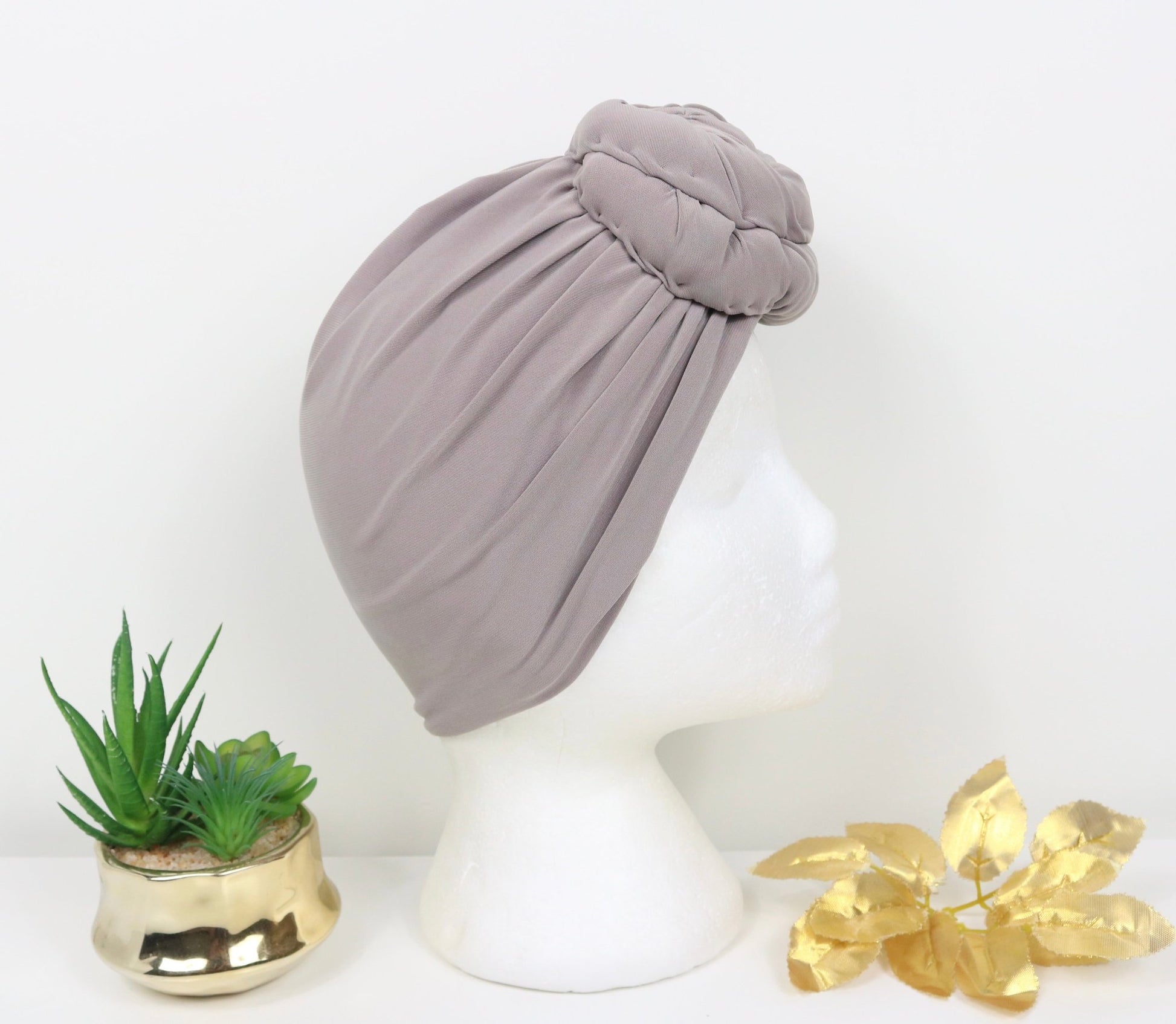 Light Mocha - Full coverage Turban - ReinaLoveLondon