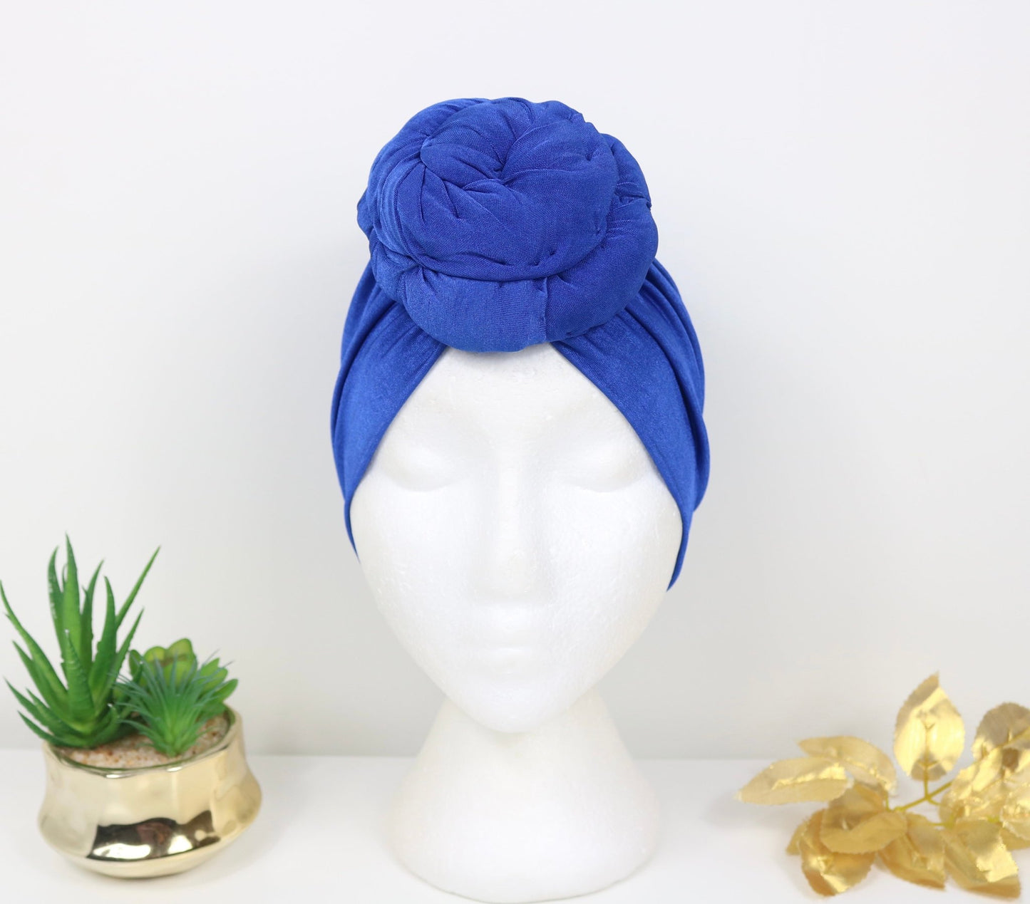 Brilliant Blue - Full coverage Turban - ReinaLoveLondon